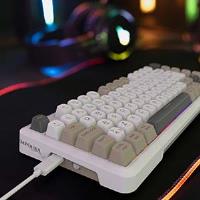 INCA IKG-455 EMPOUSA GASKET HOT SWAP POSH TRİ-MODE MAKRO RGB MEKANIK GAMING KLAVYE-BEYAZ kablosuz ve kablolu kulanma özl